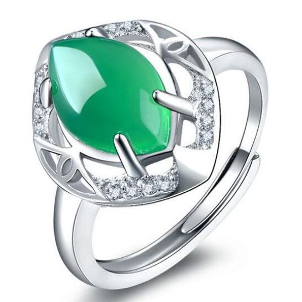 bague argent et agate verte bague argent et agate verte