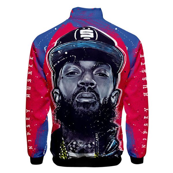 

Nipsey Hussle Mens Sweatshirts Hot Xxxtentacion Zipper 3D Digital Printed RIP Hoodies Mens LilPeep Rapper Male Clothes