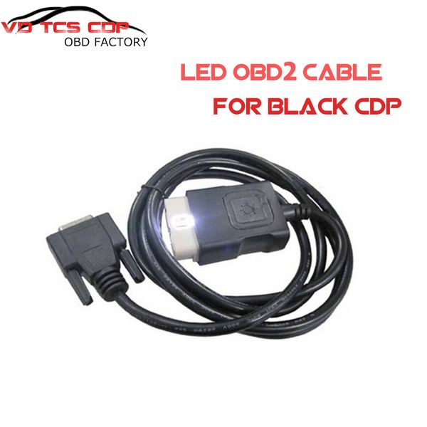 

ship obdii 16 pin led main cable suitable for black vd tcs cdp pro plus obd2 obd 2 auto cable obd 16pin testing