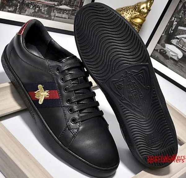 

2019 sneakers stan trainers smith running shoes ace embroidered sneaker loafers drivers espadrilles sneakers flats shoes, Black