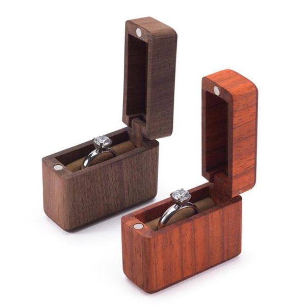 

personalized rustic wood ring box portable proposal ring box vintage jewelry holder storage case wedding bearer