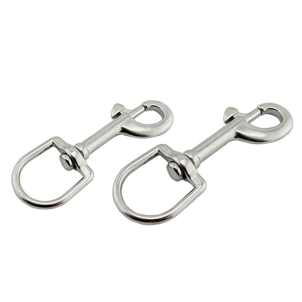 

2pcs 316 stainless steel swivel eye snap for scuba tech diving dog