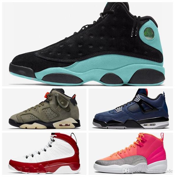 

13s lucky island green mens basketball shoes 11s bred 12s 14s hyper royal travis cactus jack 6 sports trainers sneakers with box