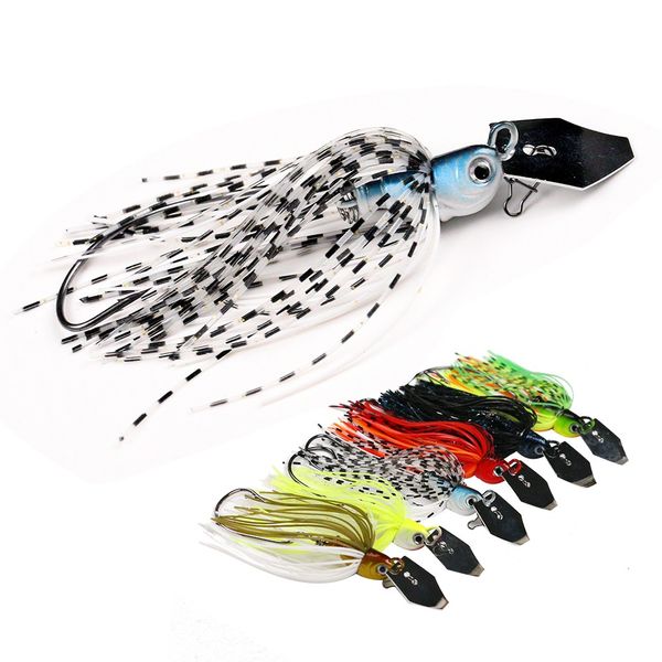 

jonstar 13g/16g spinner bait fishing lure buzzbait chatter bait wobbler isca artificial rubber skirt for bass pike walleye