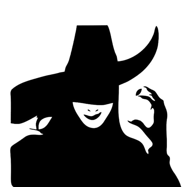 

15*14.2cm wicked witch car windscreen window vinyl decal sticker motorcycle suvs bumper car window lapcar stylings