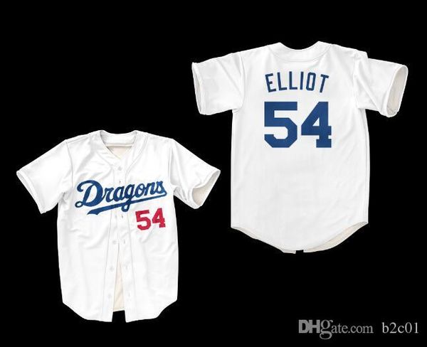

Jack Elliot #54 Baseball Movie Nagoya Dragons baseball Jersey Men