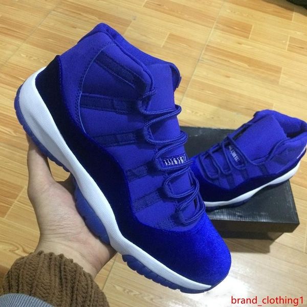 

2020 11 velvet heiress red blue grey suede basketball shoes women men spaces jams pink 11s xi authentic sports shoes with
