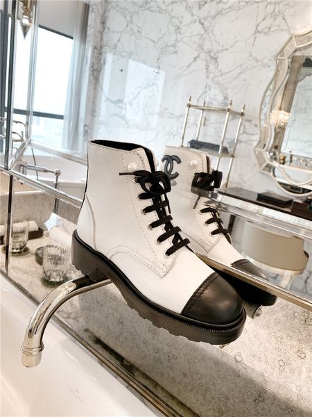 

platform fashion women's shoes luxury classic vintage wild ladies leather boots lace-up ladies comfortable casual boots 01, Black