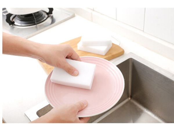 

magic sponge eraser melamine sponges dish duster nano sponge wipe household kitchen toilet bathroom cleaning tools 10x6x2cm