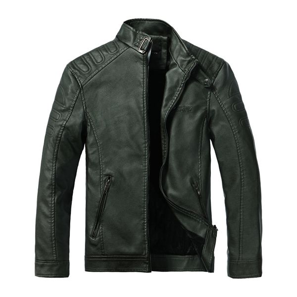

men's fur & faux mens leather jackets autumn motorcycle male pu coats biker men fashion outerwear, Black