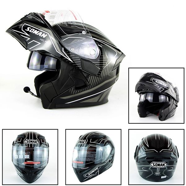 

dot bluetooth double visor full face helmet motorcycle helmets motorbike capacetes moto cascoes