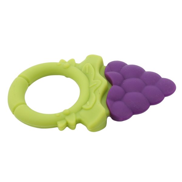 

baby silicone fruit grape strawberry orange teether teething chew ring toy gift