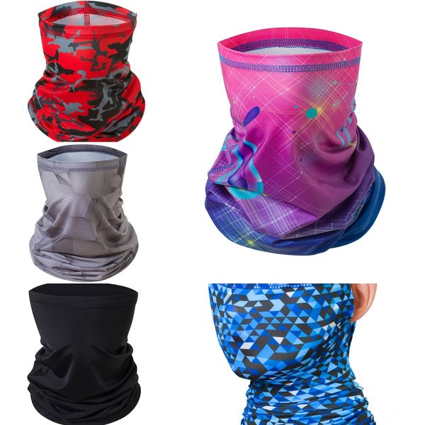 

kumtd women chiffon mask silk scarf handkerchief outdoor half windproof face dust veil sunshade masks scarf party masks, Black