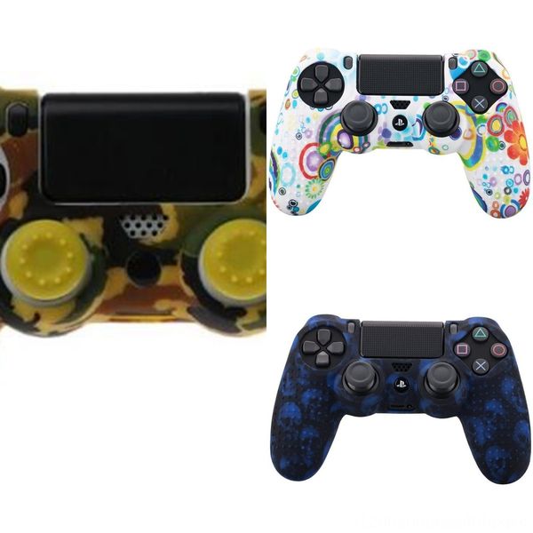 

v3ddx silicone gamepad skin controller cover protector case + 2 caps kit for ps4 grip