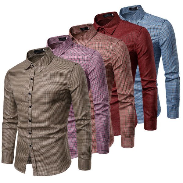 

men's long sleeve shirts 2019 new arrival men luxury slim fit formal business shirts male long sleeve casual shirts camicia