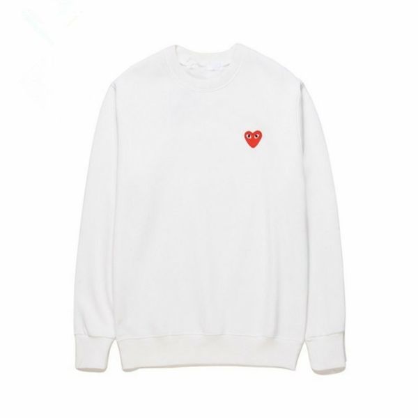 

commes des garcons play heart cdg сердце emoji белый унисекс cdg аэропорт х играть купание круглый красный сердце образный толстовки обезьян, Black