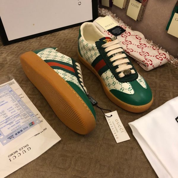 

2020 new wo luxury designer couple casual sports shoes men and women fashion casual sports