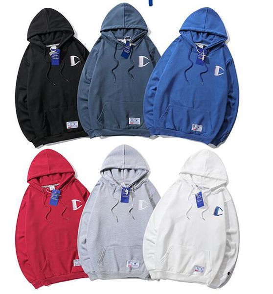 

Men de igner hoodie champion pullover hoodie ummer new cla ic tripe red mark hooded long leeved pullover track ui women weat hirt