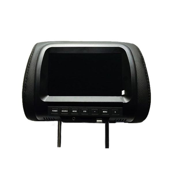 

7inch hd video built-in speakers touchable button lcd practical seat back multifunction durable car monitor headrest screen