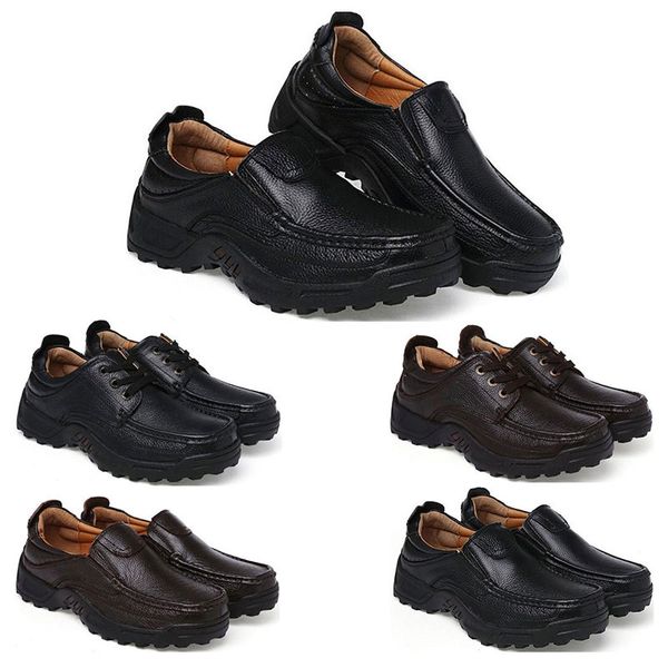 

new arrival shoes for men black brown pu leather ten sports trainer mens fashion sneaker size 40-45 two