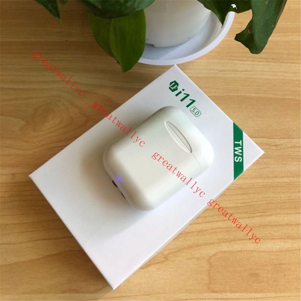 

i11 tws pop up window connection wireless earphone bluetooth headset 5.0 earbud with charge box for all smart phone