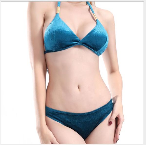 

new separated pure velvet fastener for european and american swimsuit female bikini