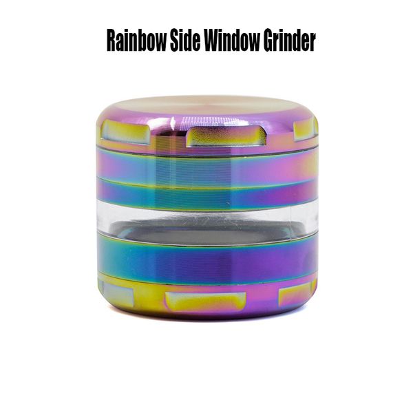 

Боковое стекло Grinder Rainbow Цвет 4 слоя Диаметр 63 мм Ice Blue Цинковый сплав Круговой ARC Снятие фаски Металлическая травяная шлифовальная машина