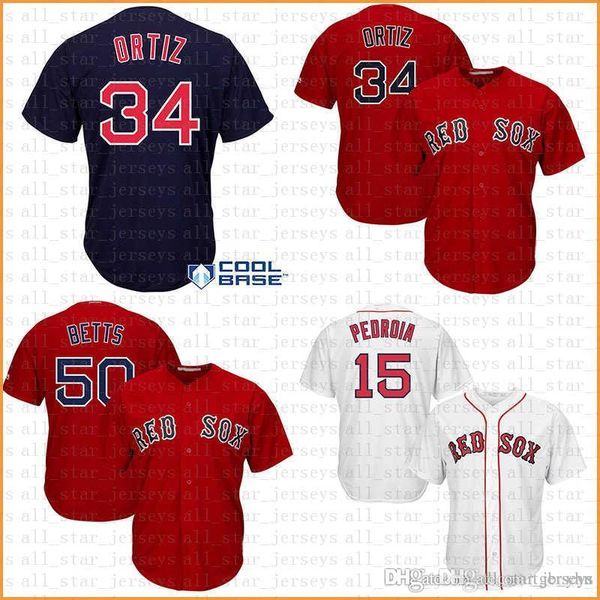 

Stitched 34 David Ortiz 41 Chris Sale Boston Red Baseball Jersey Sox 50 Mookie Betts Martinez 19 Bradley Jr. Dustin Pedroia Andrew Beninte