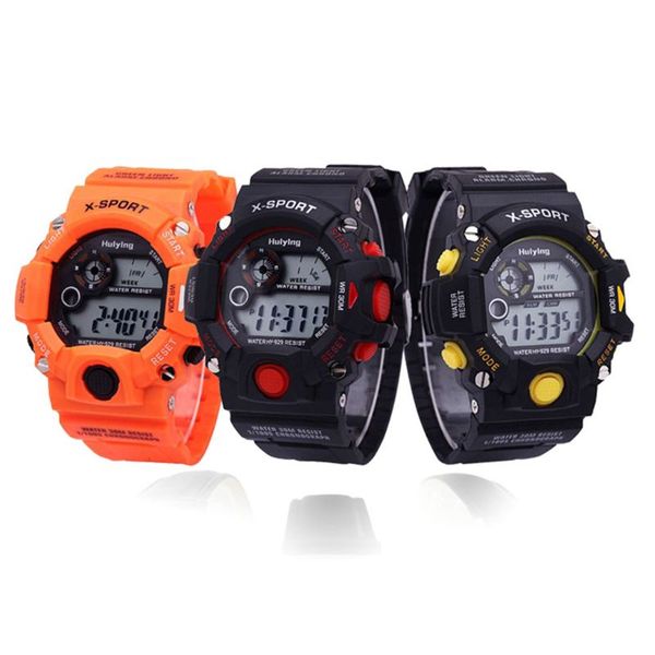 

fashion boys sports outdoor watch student waterproof multifunctional leisure casual electronic watches, Blue