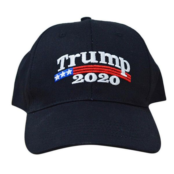

with trump 2020 baseball cap hat letter in men and women for smmmer sports supplies outdoor catton hat, Black;white