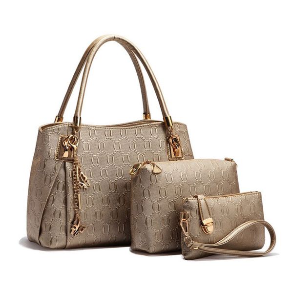

lansuxiang luxury композитный сумка set женщины chic tote сумки высокого качества пу сумки плеча мешок кошелек set сумка