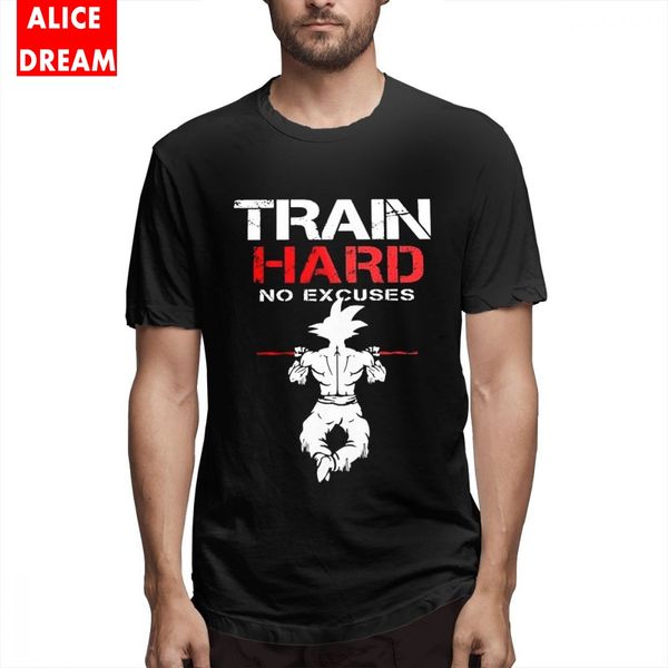

for man train hard t shirt tees t shirt fashionable t-shirt o-neck big size homme tee, White;black