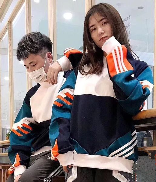 

De igner couple hoodie luxury hoodie de igner weater for women men loo e ad cotton blend fa hion tide treetwear crew neck autumn pring, Black