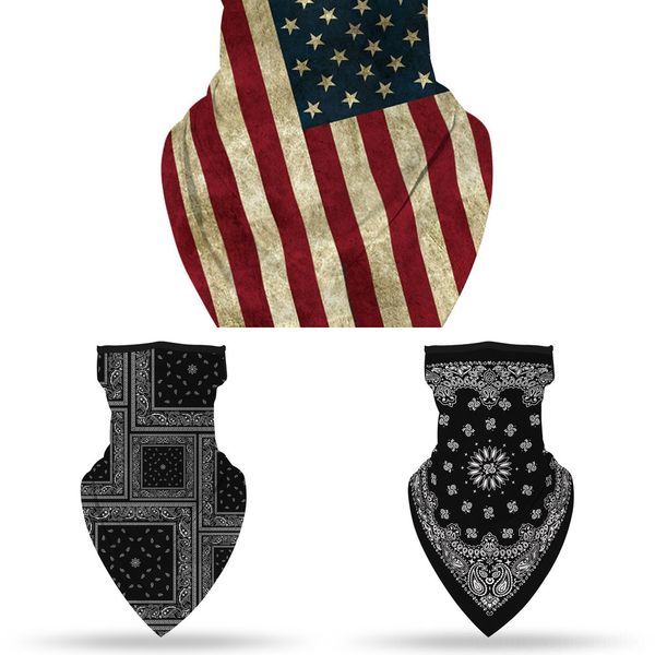 

dm97u seamless 3d magic headband joker skull skeleton bandana army tube head warmer face mask scarf bicycle sport neck scarf headwear, Black