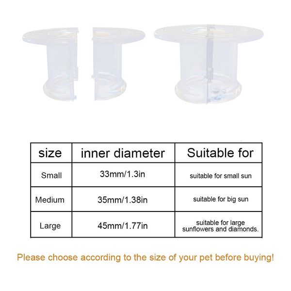 

bird protective bead parrot collar anti feather picking ring anti-plucking anti-grab elizabethan collar for rodents birds 20e