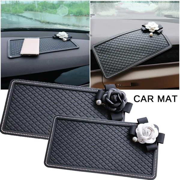 Car Gadget Spider Anti Slip Mat Auto Interior Dashboard Phone Car Storage Mat Coin Gel Pads Fixed Gel Non Slip 29x15cm Car Interior Accessories India