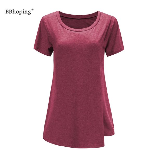 

women's short sleeve double layered nursing maternity breastfeeding tunic casual soft cotton pregnant mama clothes plus size, White