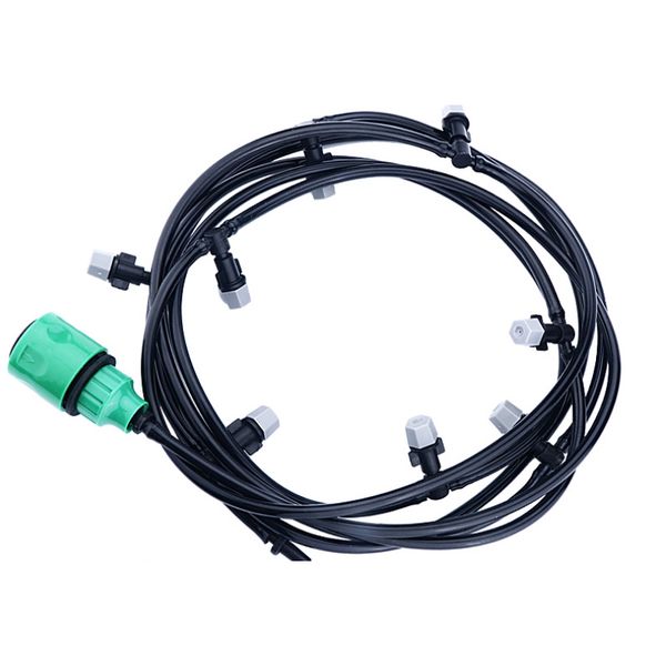 

diy portable patio mist nozzles irrigation system misting automatic watering garden hose spray head with 4/7'' pe hose