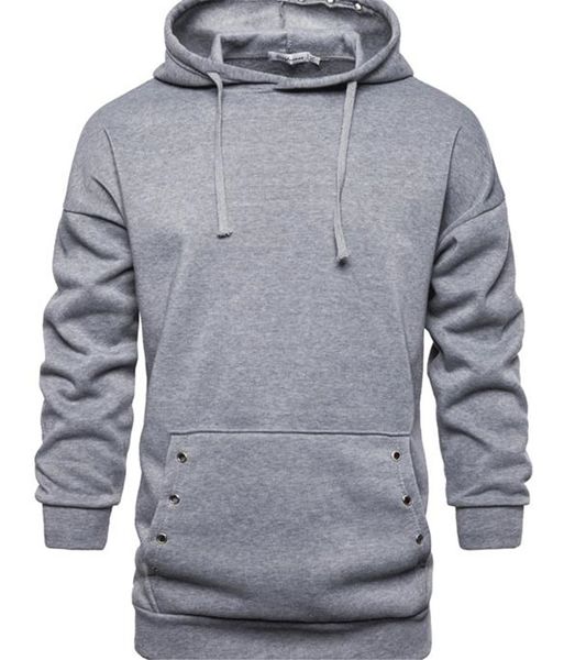 

mens fashion designer pullover hoodies new mid length sports hoodie new street style males long sleeve clothing, Black