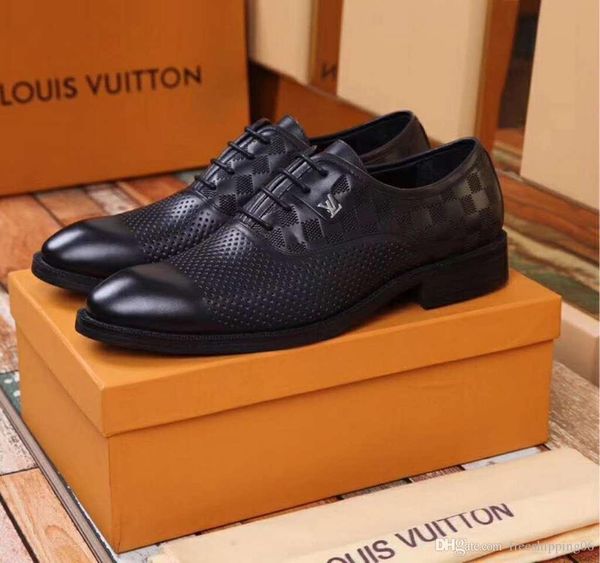 

8 louis vuitton gucci brand luxury men casual leather walking sneaker running shoes sports sneakers to box 162, Black