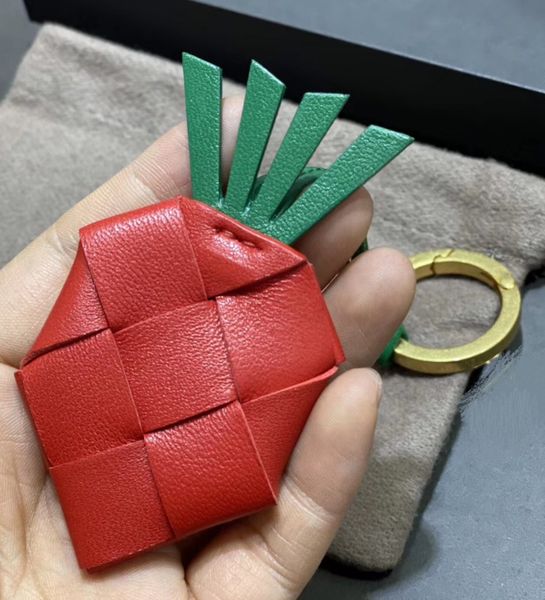 

wholesale various brand genuine leather crochet key ring elegant key holder gift box woman gift purse designer bags western styl, Black