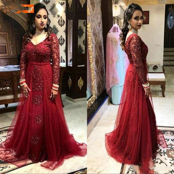 

vintage burgundy mermaid dresses prom long sleeves lace appliques prom dress tulle floor length customized banquet evening gowns, Black