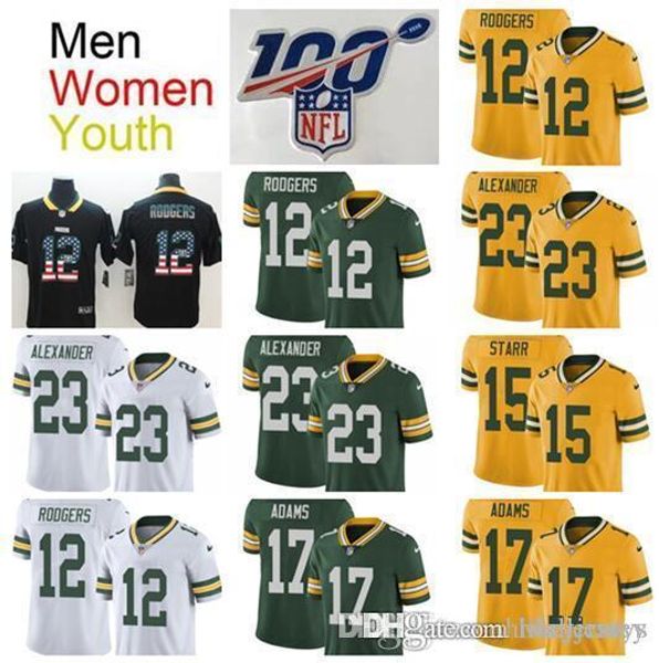 white aaron rodgers jersey womens