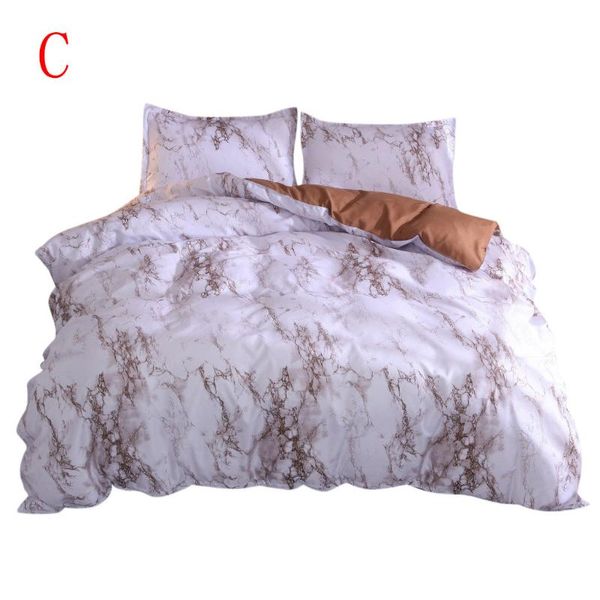 

bed sheet +2pillowcase simple marble bedding duvet cover set quilt cover twin king size with pillow case bed linings new f22