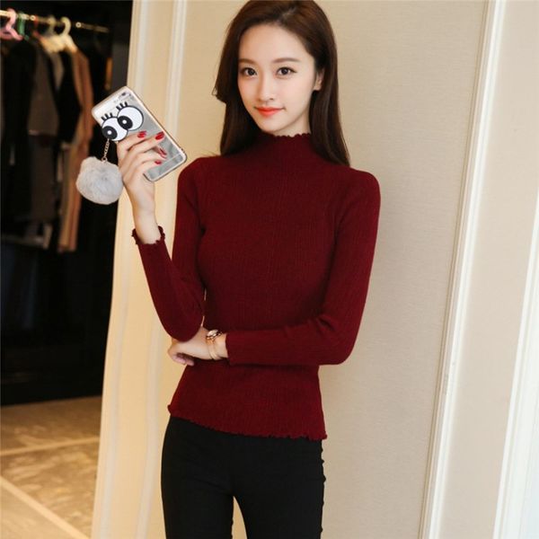 

к 2020 году новых женщин свитер топы сплошной цвет трикотаж свободного покроя топы с длинным рукавом o-образным вырезом хлопок твердых тонки, White;black