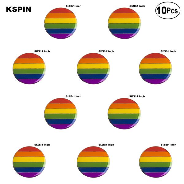 

gay pride lapel pin flag badge brooch pins badges 10pcs a lot, Gray