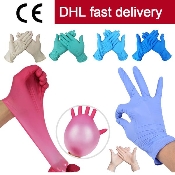 

fast delivery disposable gloves nitrile waterproof exam gloves ambidextrous for house gloves highly elastic protective nitrile glove