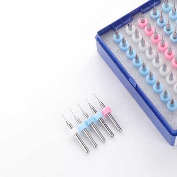 

50pcs/set 0.25-0.45mm tungsten steel twist micro drill bits set for pcb circuit board tool