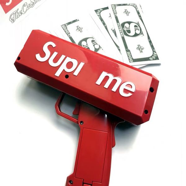 

super men cash cannon money gun brand new dollar money bill gun cash launcher cool red car party interior decorations ing