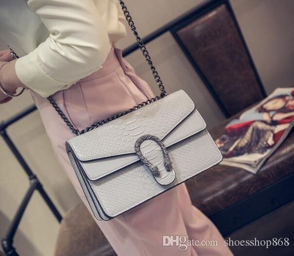 

Women houlder bag luxury handbag nake leather embo ed bag chain me enger bag cro body bag brand de igner ladie hand bag